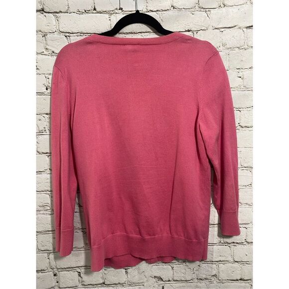 Talbots woman’s cardigan pink size medium - Picture 2 of 8